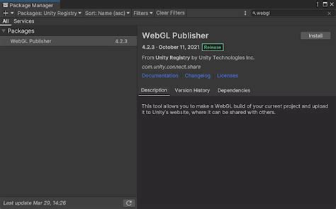 Toradh íomhá ar How to Publish a WebGL Game Unity