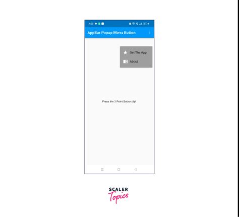 Toradh íomhá ar Show Menu in Flutter