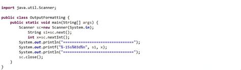 Image result for Formatting Table Java Print F