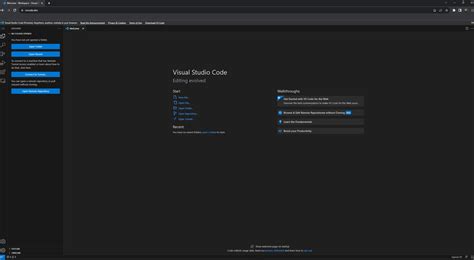 Image result for Visual Studio Code Starting Page