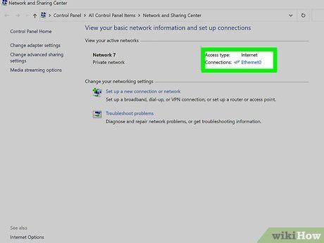 Image result for All Control Panel Items Network Connections