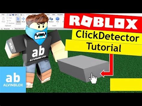 Résultat d’images pour What Properties Can You Put into a Click Detector On Roblox Studio