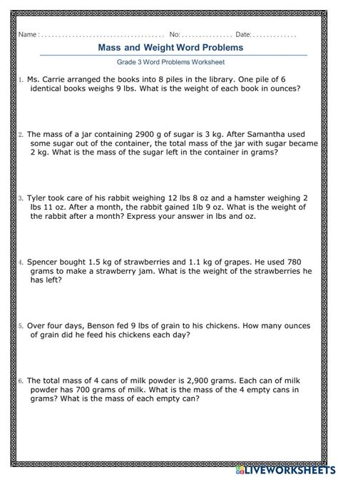 Weight Word Problems に対する画像結果