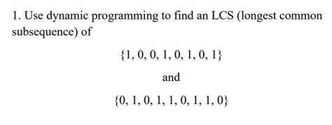 Image result for LCS Using Dynamic Programming in AOA