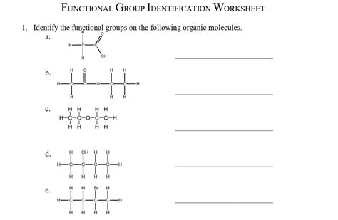 Afbeeldingsresultaten voor Functional Group ID Worksheet