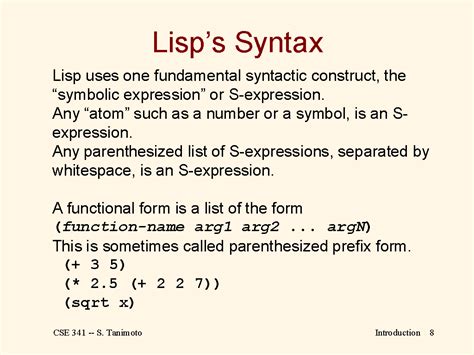 Toradh íomhá ar Lisp Language Syntax