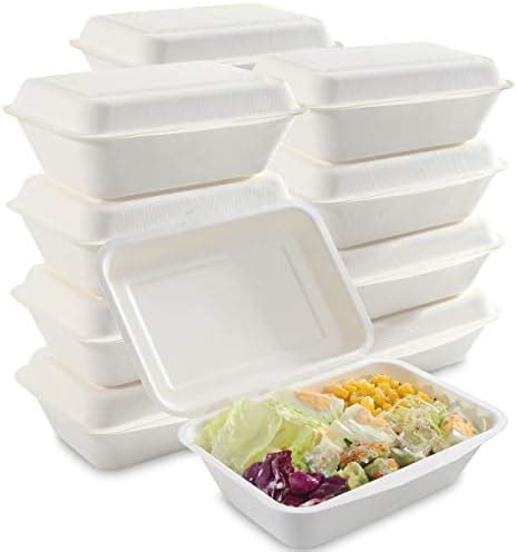 Amazon.com: I00000 125Pack 7"x5" Compostable Food Containers ...