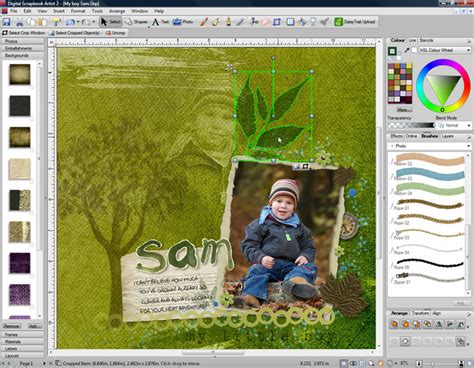 Toradh íomhá ar Scrapbooking Software Free