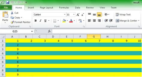 Image result for How to Add Alternate Rows in Excel