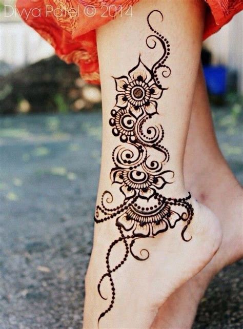 Image result for Ankle Henna Designs