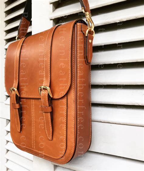 Toradh íomhá ar Leather Messenger Bag Pattern