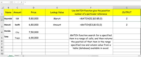 Image result for Match Function Excel Explained