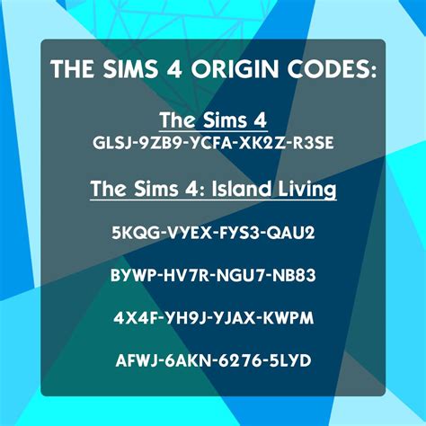 Image result for Sims 4 Origin Codes Free