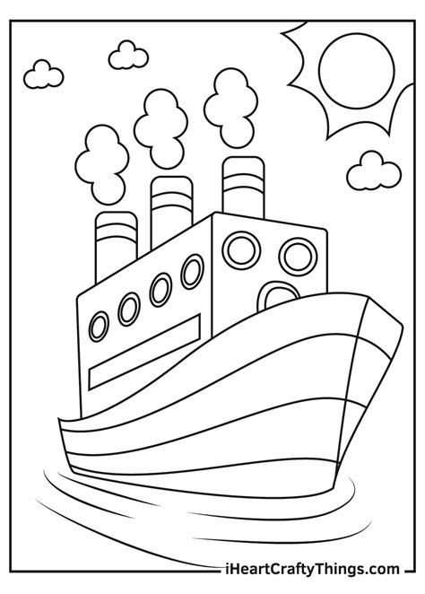 Image result for Boat Coloring Pages Printable