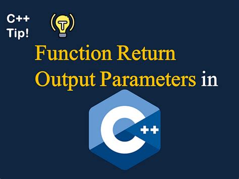 Afbeeldingsresultaten voor Out Parameter C++