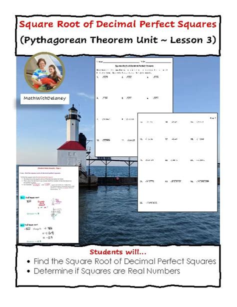 Image result for Pythagorean Theorem Example Perfect Square