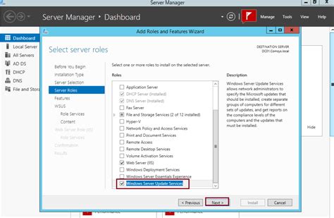Toradh íomhá ar WSUS Install