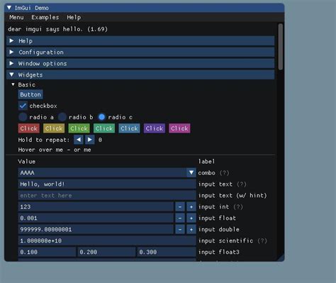 IMGUI Drawing に対する画像結果