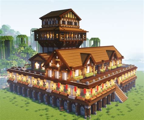 Image result for Wood Mansion Minecraft Tutorial