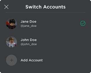 Afbeeldingsresultaten voor How to Yse 2 Account in Roblox Mobile