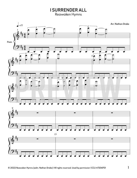 Image result for I Surrender Piano Chords