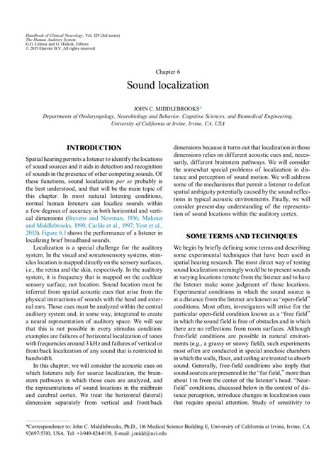 Image result for Sound Localization Test Result Experiment.pdf