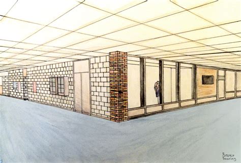 Image result for 2-Point Perspective Hallway