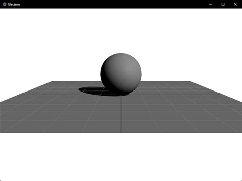 Electron Three.js に対する画像結果