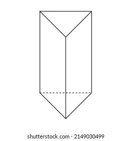 Toradh íomhá ar Triangular Prism Black and White