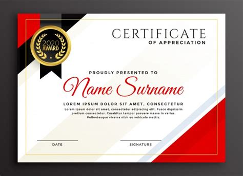 Award Certificate Sample 的图像结果