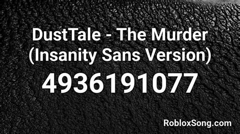 Toradh íomhá ar Dusttale Song Roblox ID
