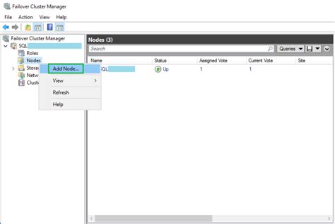 Tables Node in SQL Sever に対する画像結果