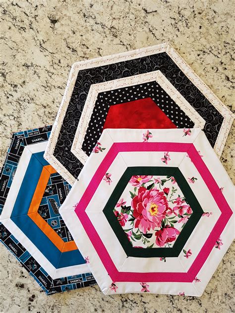 Image result for Pattern for Making a Hexagon Table Topper