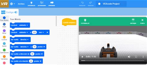 Toradh íomhá ar VEX Go Code