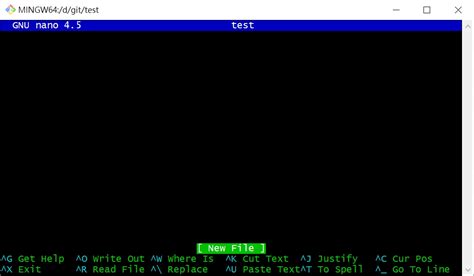 Git Bash Nano Editor के लिए छवि परिणाम