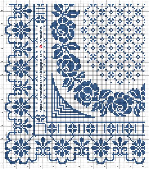 Image result for Filet Crochet Template