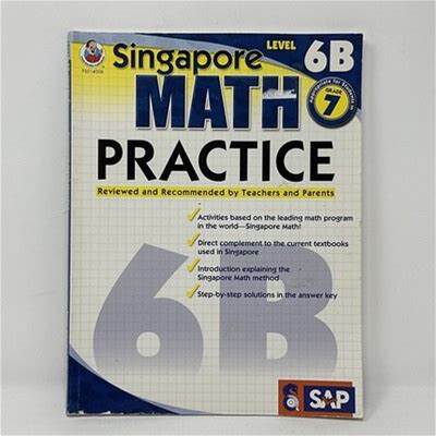 Singapore Math – Level 6B Math Practice Workbook For 7th Grade,