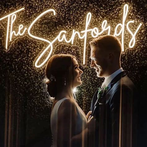 Custom Neon Sign, Personalized Neon Signs For Wedding Reception Backdrop, Creative Neon Word Name Text Lights