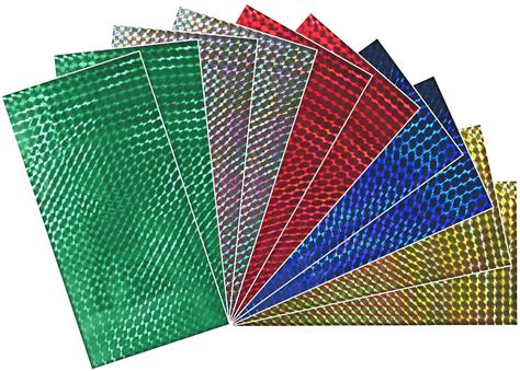 10 Holographic Sticker Sheets - Lure Building, Flasher - Spoon (4" X