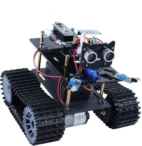 Compatible With Arduino Super Cool Smart Robot Starter Kit Tracked Vehicle NANO Robot Tank Kit