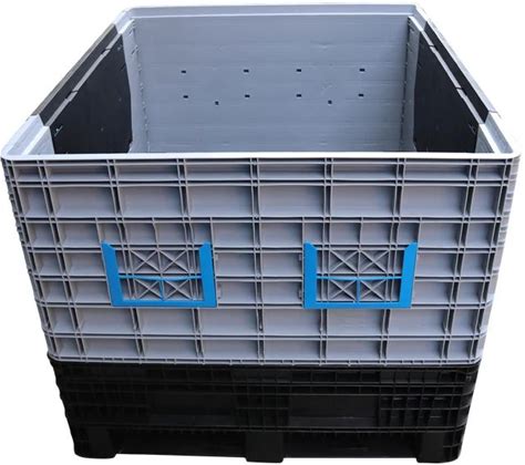 JOIN Heavy Duty Collapsible Pallet Boxes Plastic Totes Large Size Collapsible Container For Industry Transport Pallet Box