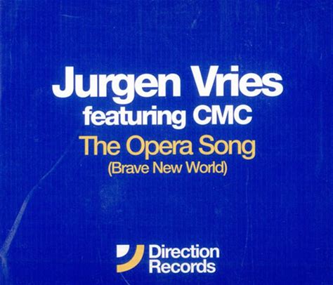 Jurgen Vries The Opera Song [Brave New World] 2005 UK CD Single