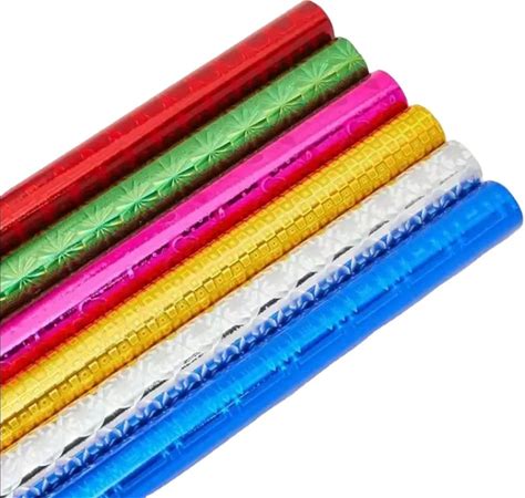 Metalized Colored Hologram BOPP, PET, CPP Films For Packaging Printing Thermal Lamination Decoration