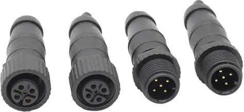 Plastic NMEA2000 Connector NMEA 2000 Terminator Screw Type Male Female M12 5Pin Connector