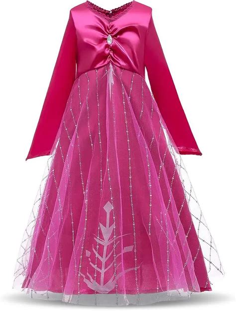 Frozen 2 Party Elsa Anna Princess Long Sleeve Girl Children Dress Costume