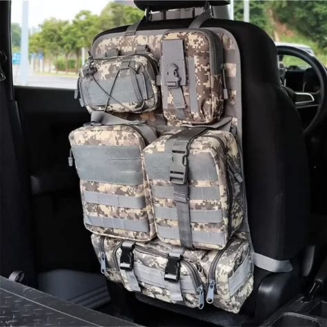 Tactical Vehicle Panel Medical Kit Admin 5 Pouches Molle Car Seat Back Vehicle Panel