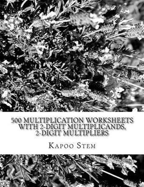 500 Days Math Multiplication- 500 Multiplication Worksheets With 2-Digit Multiplicands, 2-Digit Multipliers