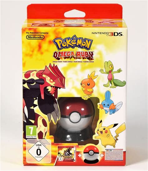Nintendo 2Ds 3Ds,Pokémon Omega Rubin Ruby,Starter Set,Pokéball,Ovp,Neu