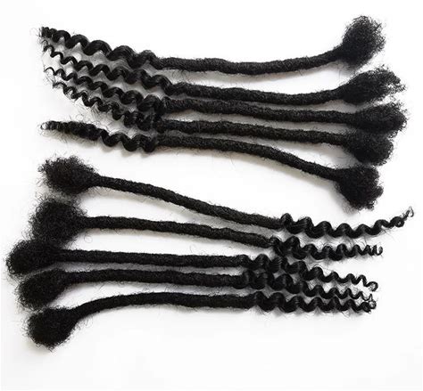 KAAM Wholesale Loc Human Hair Dreadlocks Extensions Human Hair Wholesale Crochet Braid Hair Afro Kinky Dreadlocs With Curly Ends