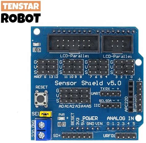 V5.0 Sensor Shield Uitbreidingskaart Voor Arduino Elektronische Bouwstenen Robotaccessoires Sensor